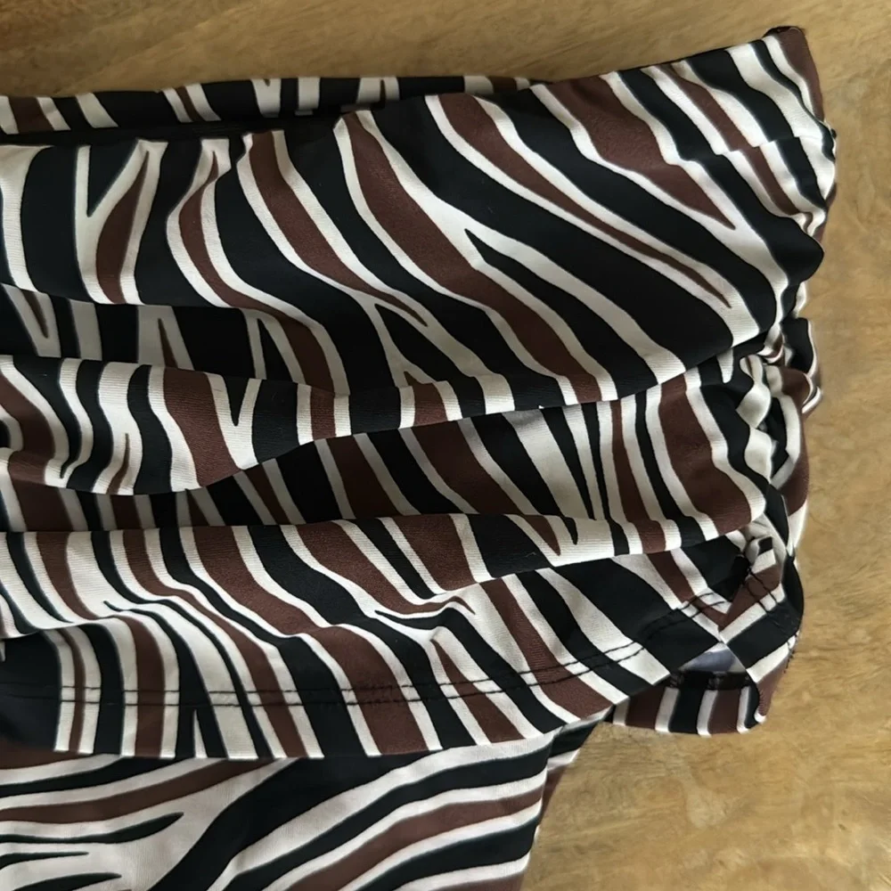 NWT Bleu by Rod Beattie Women's Animal Instinct Swim Bottom Size 8